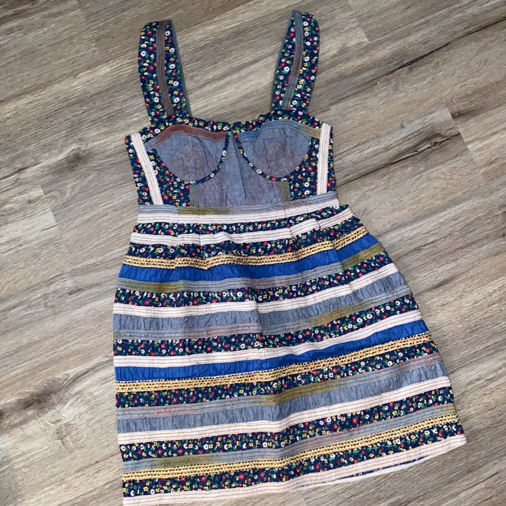 Free People Denim Babydoll Dress w. Corset top